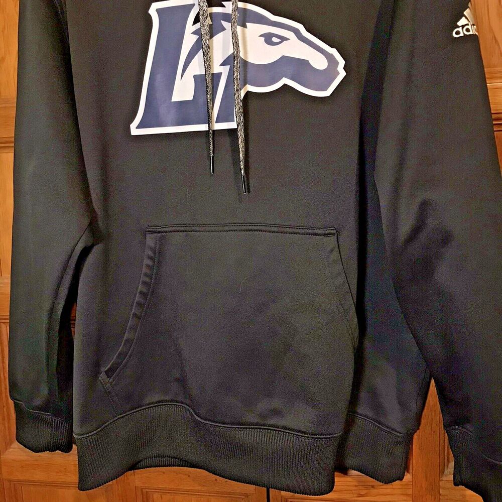 adidas Longwood University Lancers NCAA Logo Adult XL Black Pullover Hoodie - Picture 6 of 12